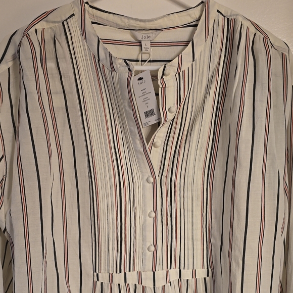 Joie Porcelain Striped Blouse - Picture 3 of 4